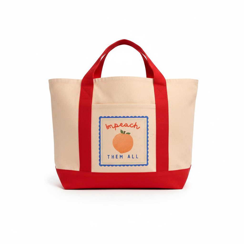 ITA Large Shopper Red Trim