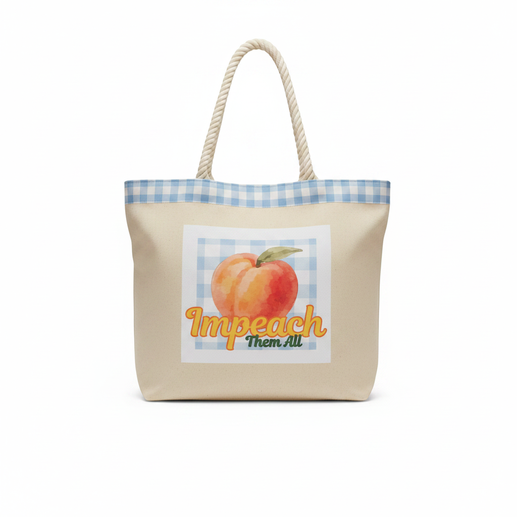 ITA XL Tote Lt Blue Gingham