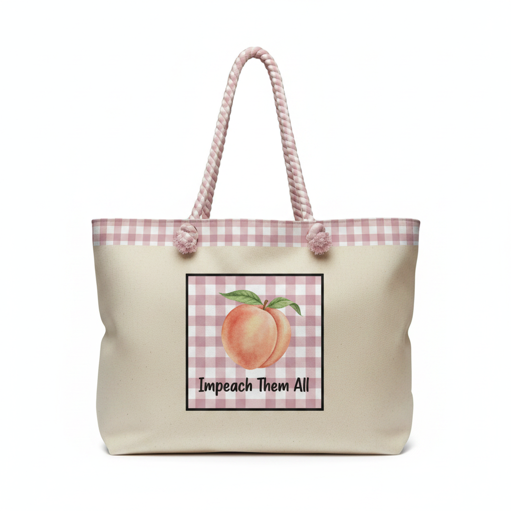 ITA XL Tote Mauve Gingham